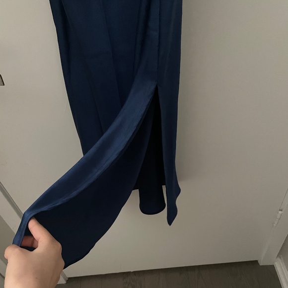 Navy 90s Slip midi dress - Picture 3 of 3
